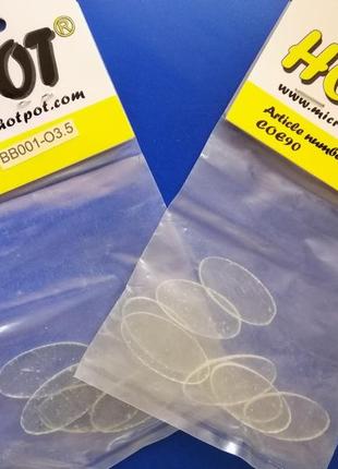 Муранское стекло для фьюзинга овал 3,5 см  (коэф. 90)