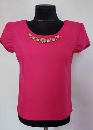 Суперцена. стильная блузка, колье.новая, р-ры 40-46
