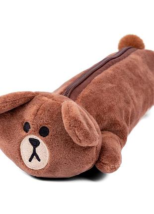 Пенал м'який "yes" 533373 line friends brown, шт
