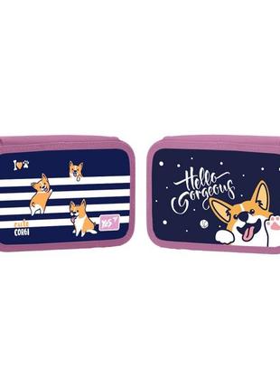 Пенал твердий "yes" 533330 hp-01 подвійний corgi, шт