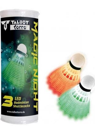 Волани talbot shuttlecock magic night led 3 шт.