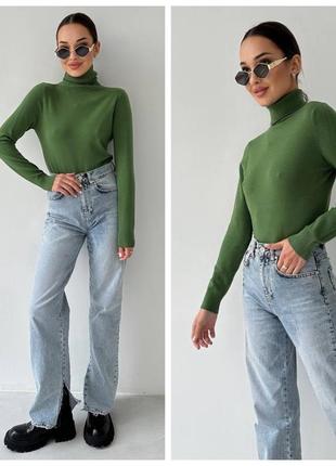 Білий жіночий кашеміровий гольф7 фото