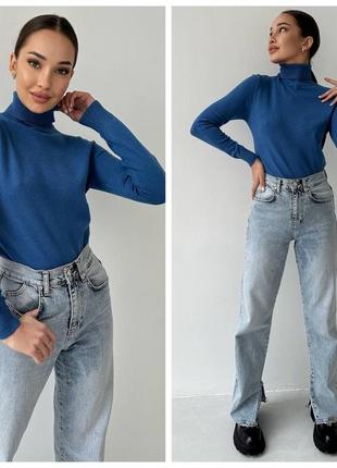 Білий жіночий кашеміровий гольф4 фото