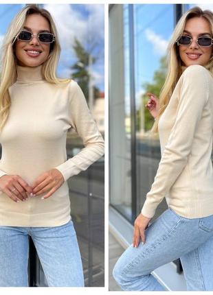 Білий жіночий кашеміровий гольф10 фото