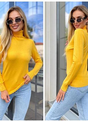 Білий жіночий кашеміровий гольф8 фото