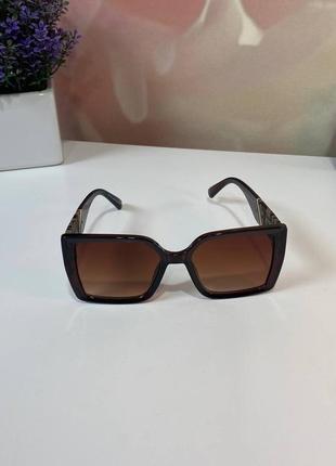Очки dior солнцезащитные поляризованные, коричневые, женские2 фото