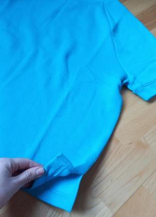 Флисовая синяя футболка victoria's secret vs pink виктория сикрет реглан футболочка оверсайз7 фото