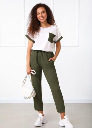 Женские летние костюмы с укороченными брюками "персей" 42-52!!!