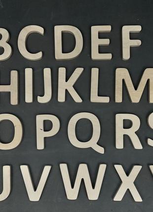 Английский алфавит большой с фанеры