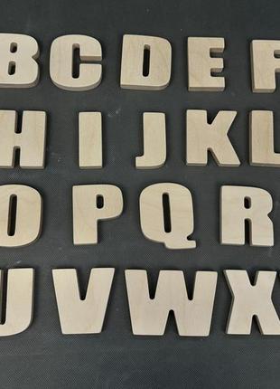 Английский алфавит маленький с фанеры 4