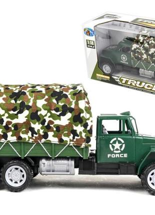 Игрушка грузовик военный инерционный 886-c1