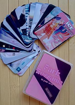 Lomo cards ломо карты в пластиковом боксе пак чейон black pink блэк пинк rose 20 изображений