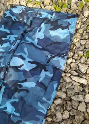 Камуфляжні карго штани на утяжках mil-tec, kargo military4 фото