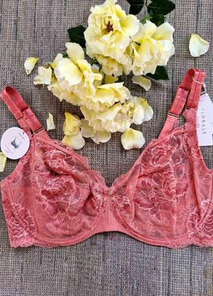 Бюстгальтер большого размера на большую грудь triumph peony florale кораллловый