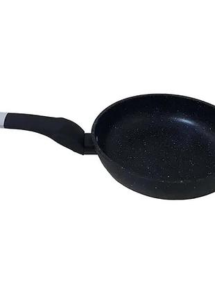Сковорода 22 см темный гранит unique un-5134 | антипригарная сковорода | гранитная сковорода sshop