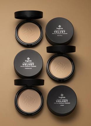 Пудра компактна matte powder velvet bogenia