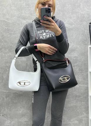 Жіноча стильна та якісна сумка з еко шкіри біла8 фото