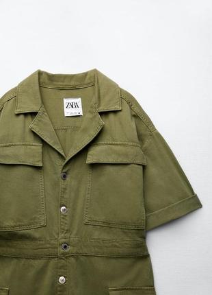 Джинсовый комбинезон с карманами zara8 фото
