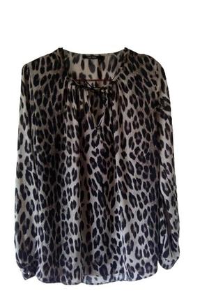 Блузка с леопардовым принтом marc aurel размер 42