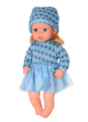 Детская кукла яринка bambi m 5602 интерактивная кукла на украинском языке голубое платье