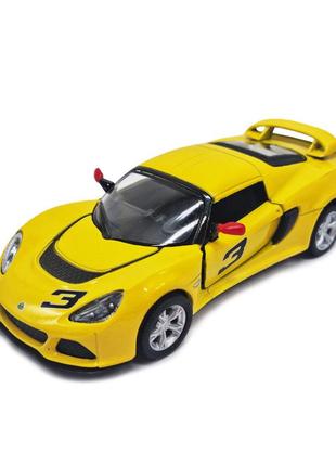 Инерционная машинка lotus кт5361w металл, масштаб 1:32 (желтый)