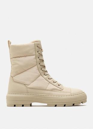 Zara,37, 39  стильные демисезонные, зимние женские ботинки