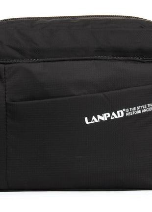 Сумка чоловіча нейлон lanpad чорна