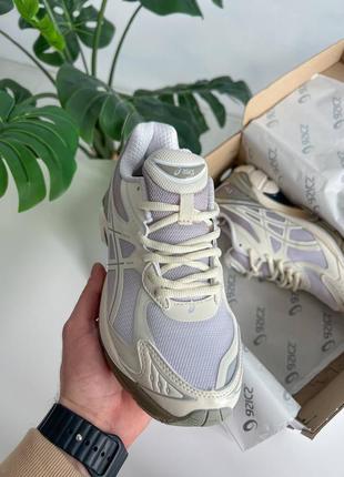 Женские летние текстильные кроссовки asics x dimelt-2160 beige/white3 фото