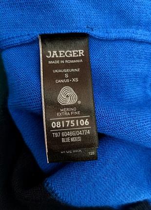 Jaeger шерстяной мериносовый  джемпер в стиле колор блок marks & spencer /9849/7 фото