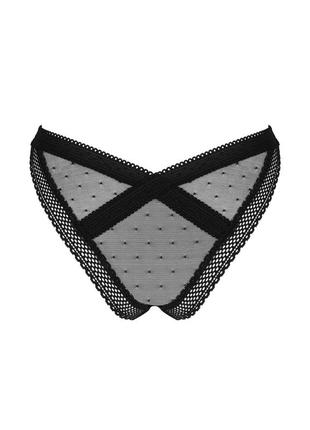 Трусики obsessive estiqua panties, черный
