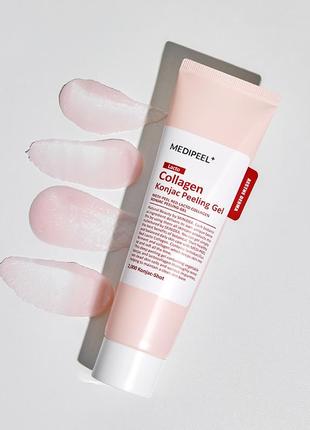 Гель-пілінг для обличчя medi-peel red lacto collagen konjac peeling gel, 95 мл