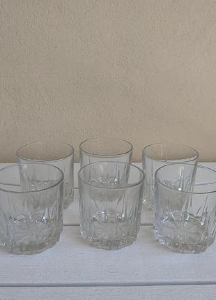 Стакан, склянка скло, 6 штук, 200мл