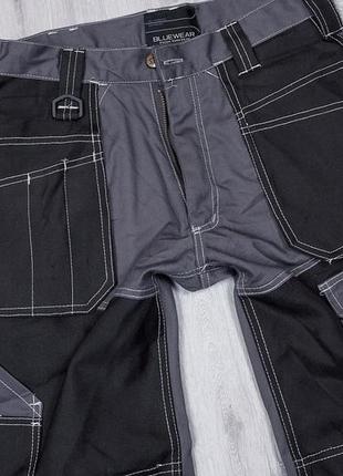 Робочі штани вкорочені, blue wear робочий одяг, чоловічі штани з кишенями для роботи