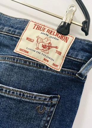 Синие джинсы с разрезами true religion 34 оригинал6 фото