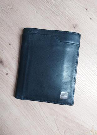 Гаманець чоловічий чорний шкіряний