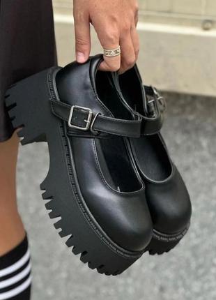 Невероятные туфли лолиты мери джейн на тракторной платформе