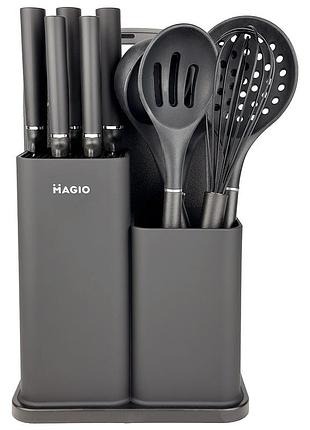 Набор силиконовых кухонных вещей magio mg-1097b набор ножей лопаток 12 предметов