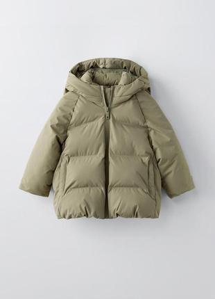 Стьобана куртка хакі zara new