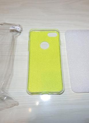 Чехол с блестками "dazzling shine" силиконовый для iphone 7/86 фото