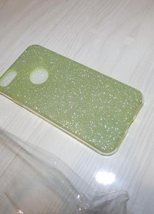 Чехол с блестками "dazzling shine" силиконовый для iphone 7/82 фото