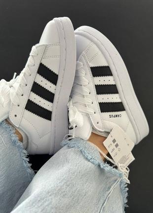 Adidas campus '00s white/black4 фото