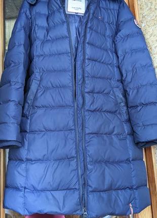 Пальто пуховик tommy Leather hilfiger 36-38