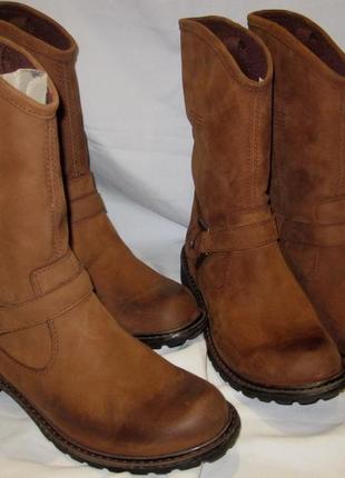 Сапожки timberland,раз 37,37.5,38.5, водонепроницаемый нубук,ортопедическая стелька