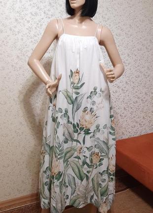 Сукня сарафан h&m р. s m льон бавовна бохо