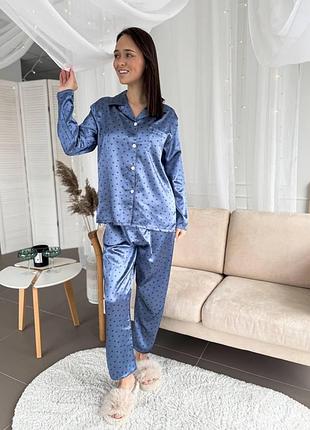 Піжама/ домашній костюм : сорочка + штани