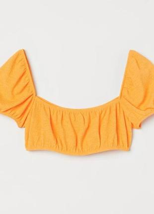 Брендовый яркий топ h&m этикетка