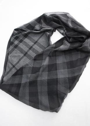 Шерстяний шарф снуд з шовком burberry
