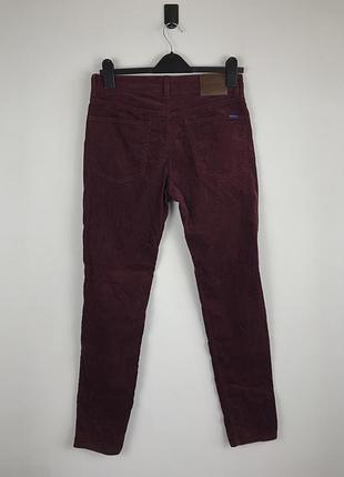 Вельветові бардові штани gant