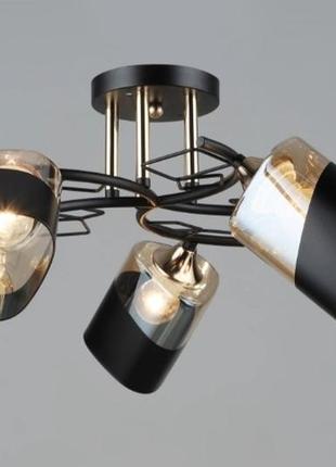 Люстра потолочная sirius b k2172/5 bk+fgd на 5 плафона