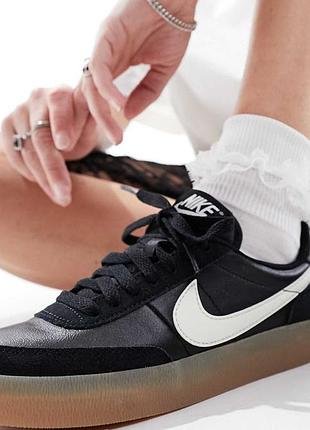 Черные кожаные кроссовки nike killshot